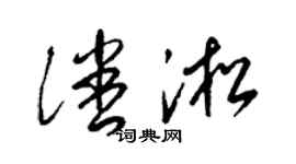 梁锦英潘淞草书个性签名怎么写