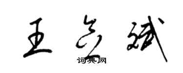 梁锦英王念斌草书个性签名怎么写