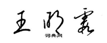 梁锦英王明霞草书个性签名怎么写