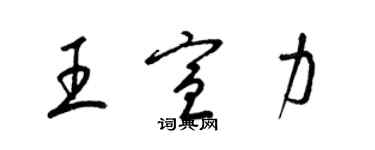 梁锦英王宣力草书个性签名怎么写