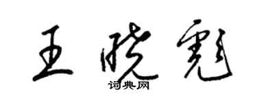 梁锦英王晓彪草书个性签名怎么写