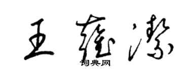 梁锦英王雍洁草书个性签名怎么写