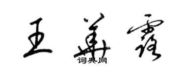 梁锦英王华露草书个性签名怎么写