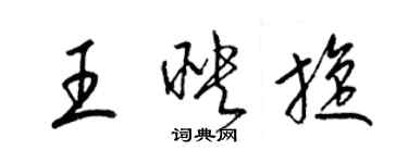 梁锦英王映旋草书个性签名怎么写