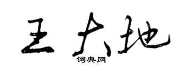 曾庆福王大地行书个性签名怎么写