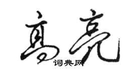 骆恒光高亮行书个性签名怎么写