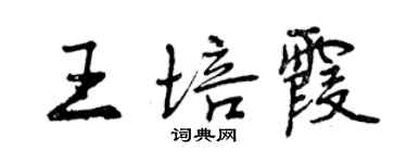 曾庆福王培霞行书个性签名怎么写