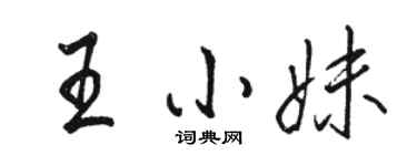 骆恒光王小妹行书个性签名怎么写