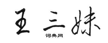 骆恒光王三妹行书个性签名怎么写