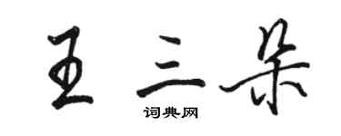 骆恒光王三朵行书个性签名怎么写