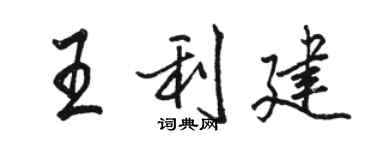 骆恒光王利建行书个性签名怎么写