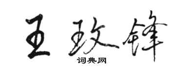 骆恒光王玫锋行书个性签名怎么写