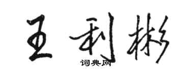 骆恒光王利彬行书个性签名怎么写