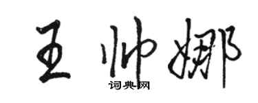 骆恒光王帅娜行书个性签名怎么写