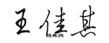 骆恒光王佳其行书个性签名怎么写