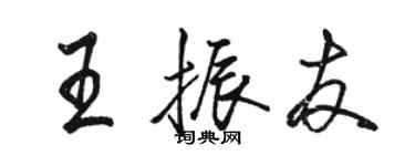 骆恒光王振友行书个性签名怎么写