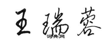 骆恒光王瑞蓉行书个性签名怎么写