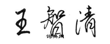 骆恒光王智清行书个性签名怎么写