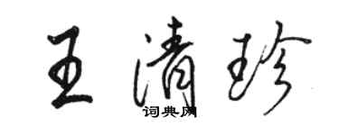 骆恒光王清珍行书个性签名怎么写