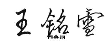 骆恒光王铭雪行书个性签名怎么写