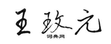 骆恒光王玫元行书个性签名怎么写