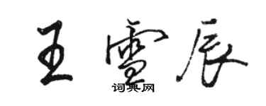 骆恒光王雪辰行书个性签名怎么写