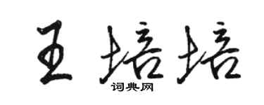 骆恒光王培培行书个性签名怎么写