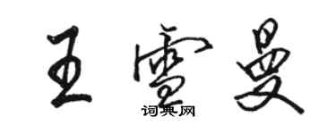 骆恒光王雪曼行书个性签名怎么写
