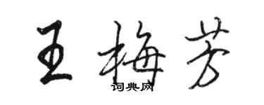 骆恒光王梅芳行书个性签名怎么写