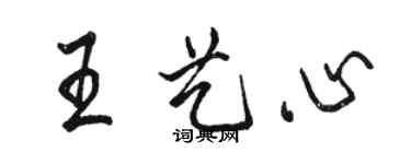 骆恒光王艺心行书个性签名怎么写