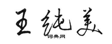 骆恒光王纯美行书个性签名怎么写