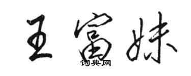 骆恒光王富妹行书个性签名怎么写