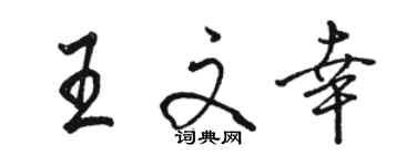 骆恒光王文幸行书个性签名怎么写