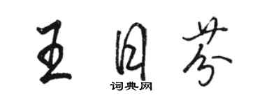 骆恒光王日芬行书个性签名怎么写