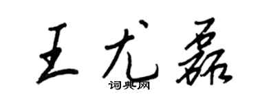 王正良王尤磊行书个性签名怎么写