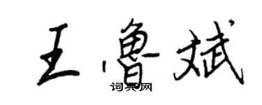 王正良王鲁斌行书个性签名怎么写