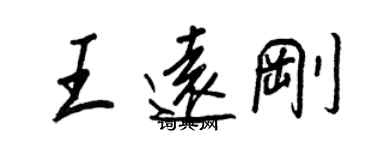 王正良王远刚行书个性签名怎么写