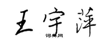 王正良王宇萍行书个性签名怎么写