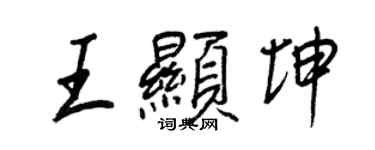 王正良王显坤行书个性签名怎么写
