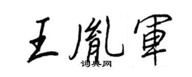 王正良王胤军行书个性签名怎么写