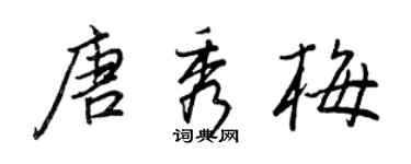 王正良唐秀梅行书个性签名怎么写
