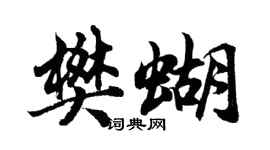 胡问遂樊蝴行书个性签名怎么写