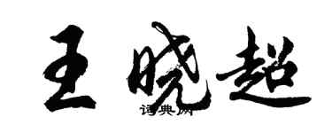 胡问遂王晓超行书个性签名怎么写