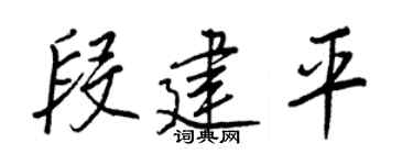 王正良段建平行书个性签名怎么写