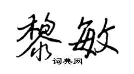 王正良黎敏行书个性签名怎么写