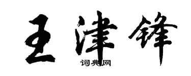 胡问遂王津锋行书个性签名怎么写
