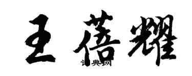 胡问遂王蓓耀行书个性签名怎么写