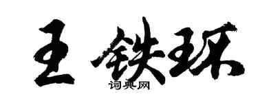 胡问遂王铁环行书个性签名怎么写