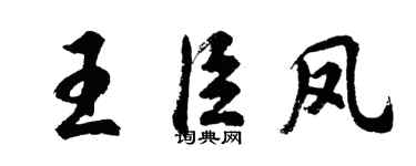 胡问遂王臣凤行书个性签名怎么写