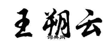 胡问遂王朔云行书个性签名怎么写